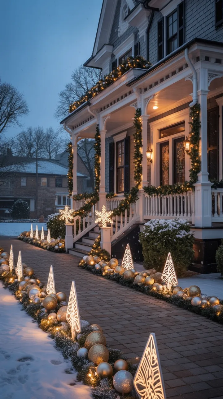 Gilded Victorian Christmas at Dusk