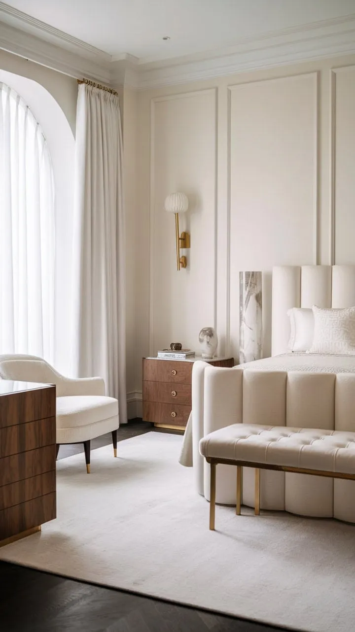 Indulge in a chic sanctuary where sleek design meets sumptuous comfort, creating the ultimate modern luxury retreat.