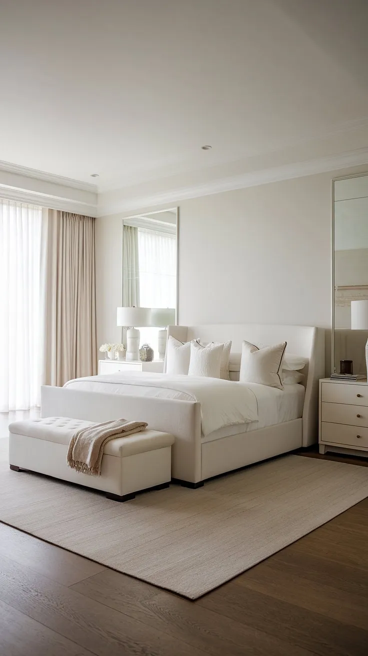 Experience the epitome of modern luxury in this exquisitely designed master suite. The seamless blend of clean lines, premium materials, and soft lighting results in a space that is both sophisticated and incredibly inviting. A true retreat for the discerning homeowner.