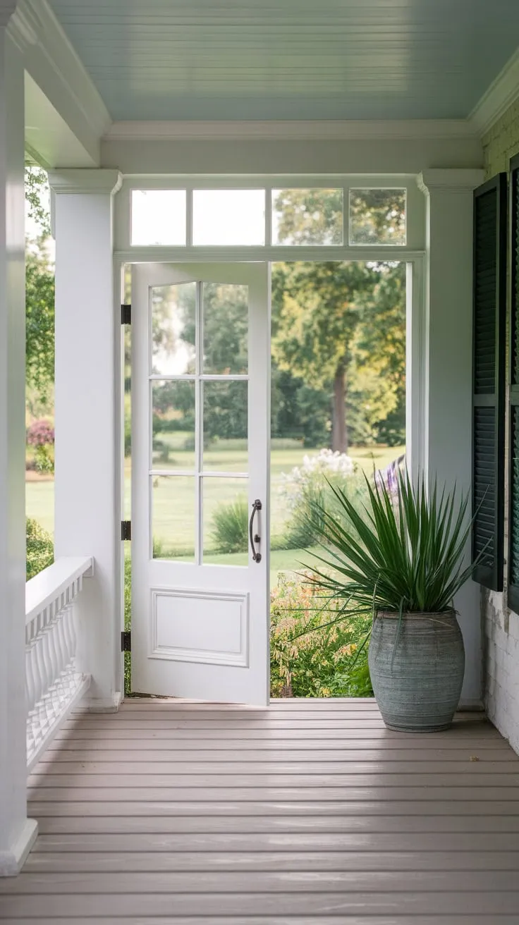 Serene Retreat on a Closed Front Porch
