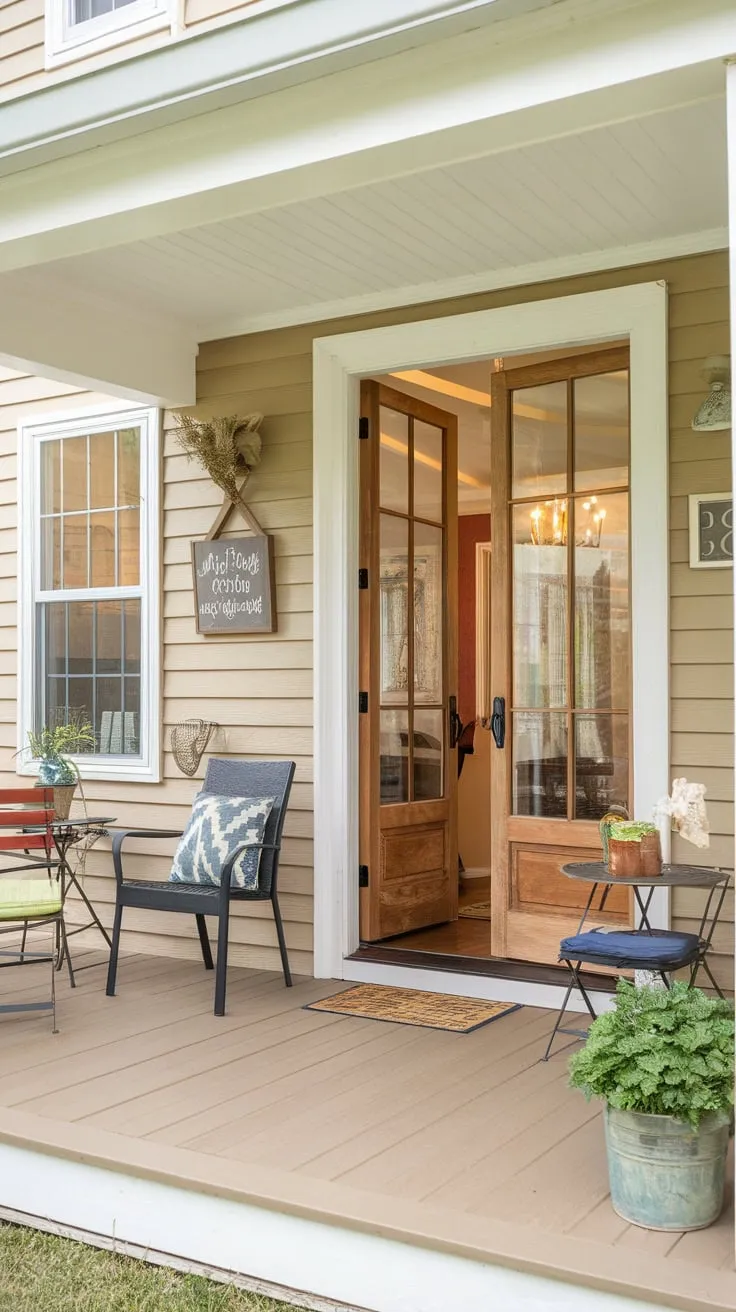 Charming Enclosed Front Porch Makeover