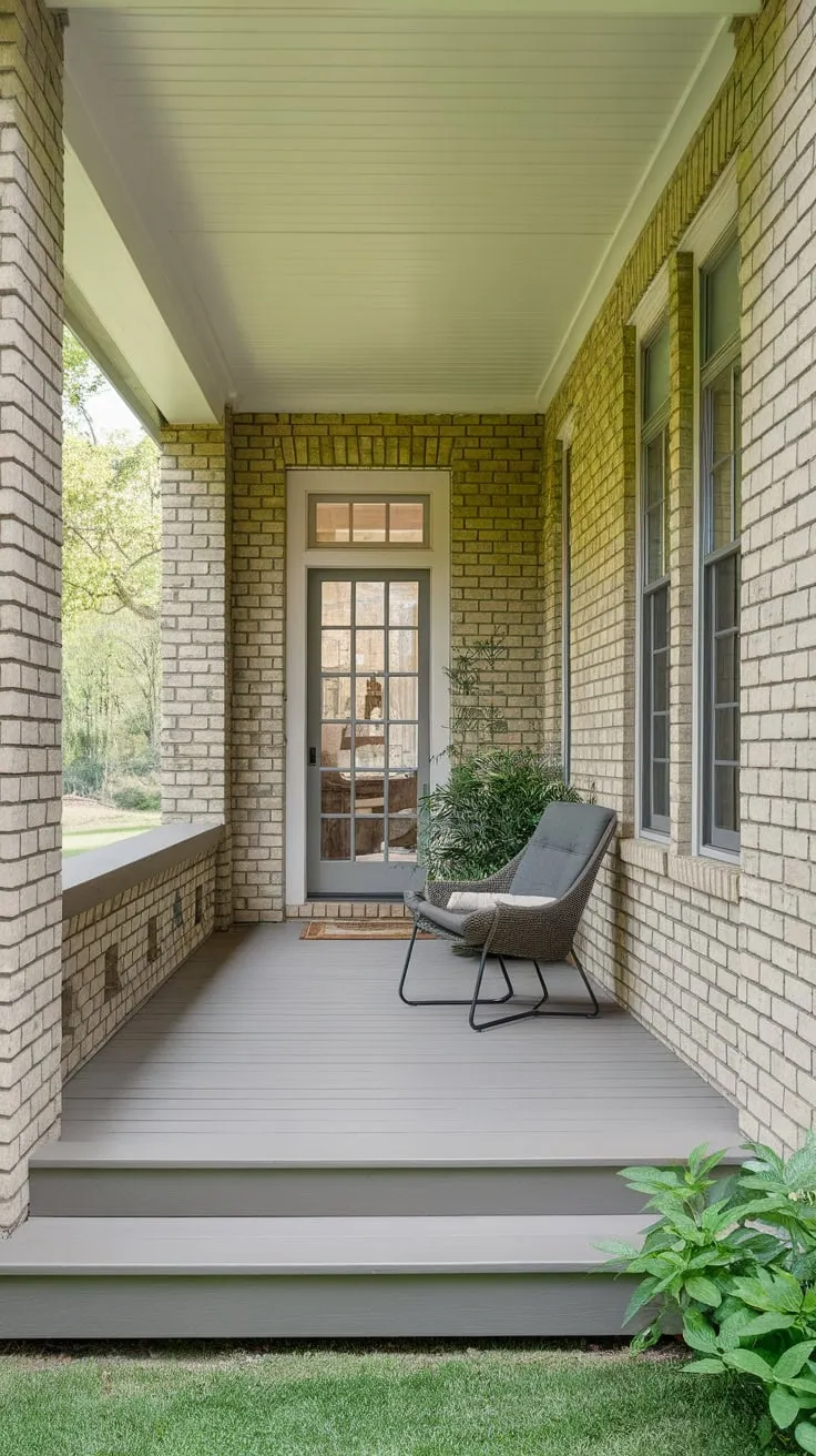 Charming Closed-In Porch with Garden View