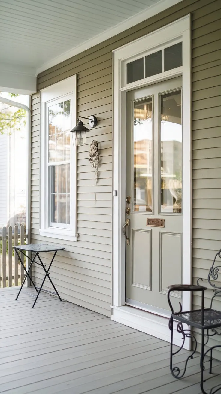 Charming Closed-In Porch with Cozy Details