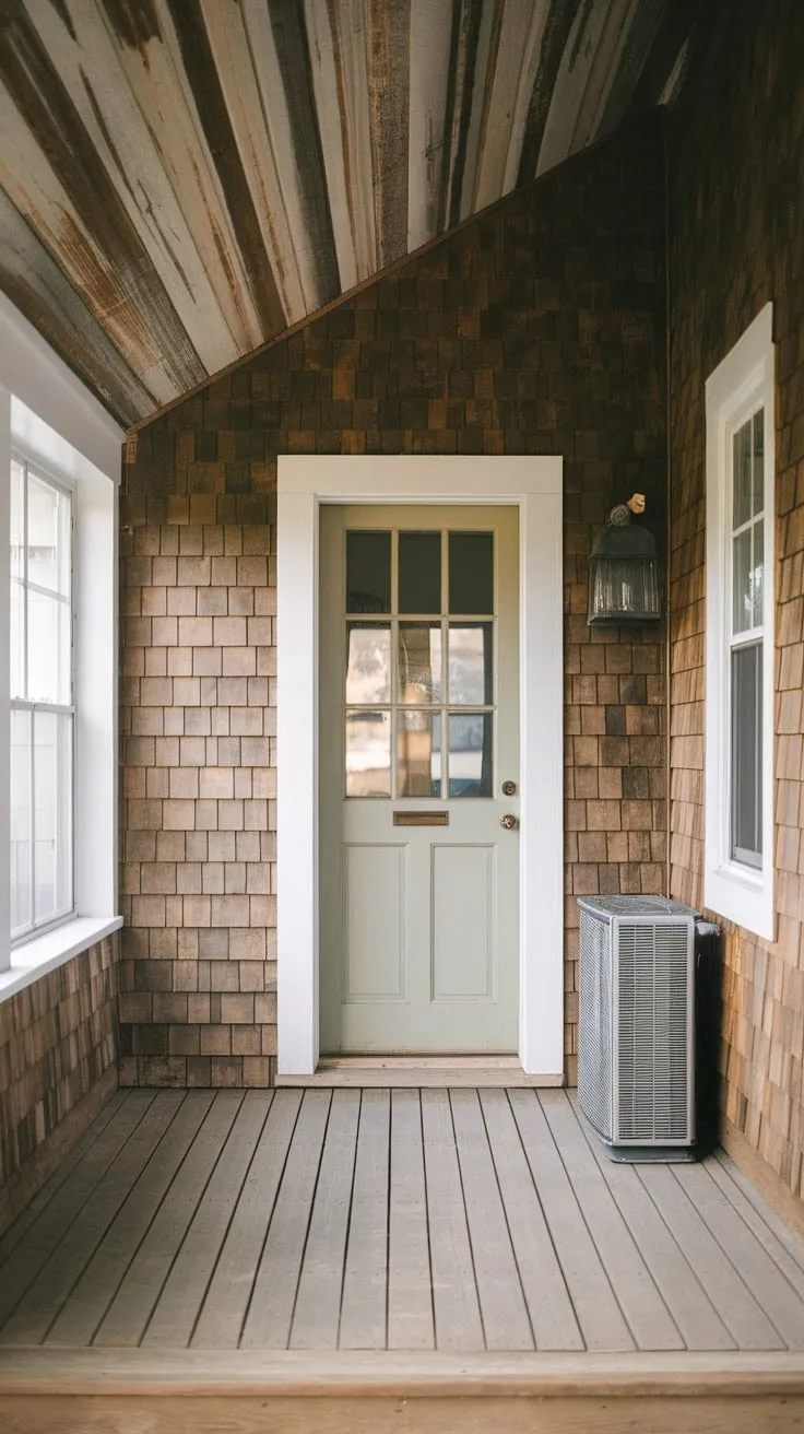 Charming Closed-In Porch Transformed into a Cozy Room