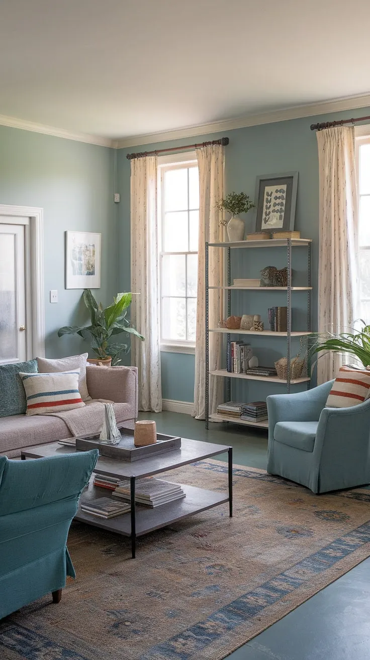 Sunlight streams into this coastal casual living room, perfectly embodying California coastal interior design.  The relaxed atmosphere is pure beach house living room bliss, a testament to the beauty of beach house interior design and coastal interiors design in a stunning coastal house.