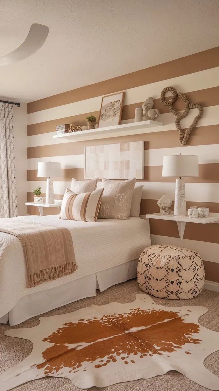 Escape to this coastal cowgirl room, where the spirit of the ocean meets the heart of the West.  Beachy room ideas meet cowgirl bedroom style in this dreamy space, showcasing stunning surf room decor and ocean room decor.  Perfect summer room decor inspiration.