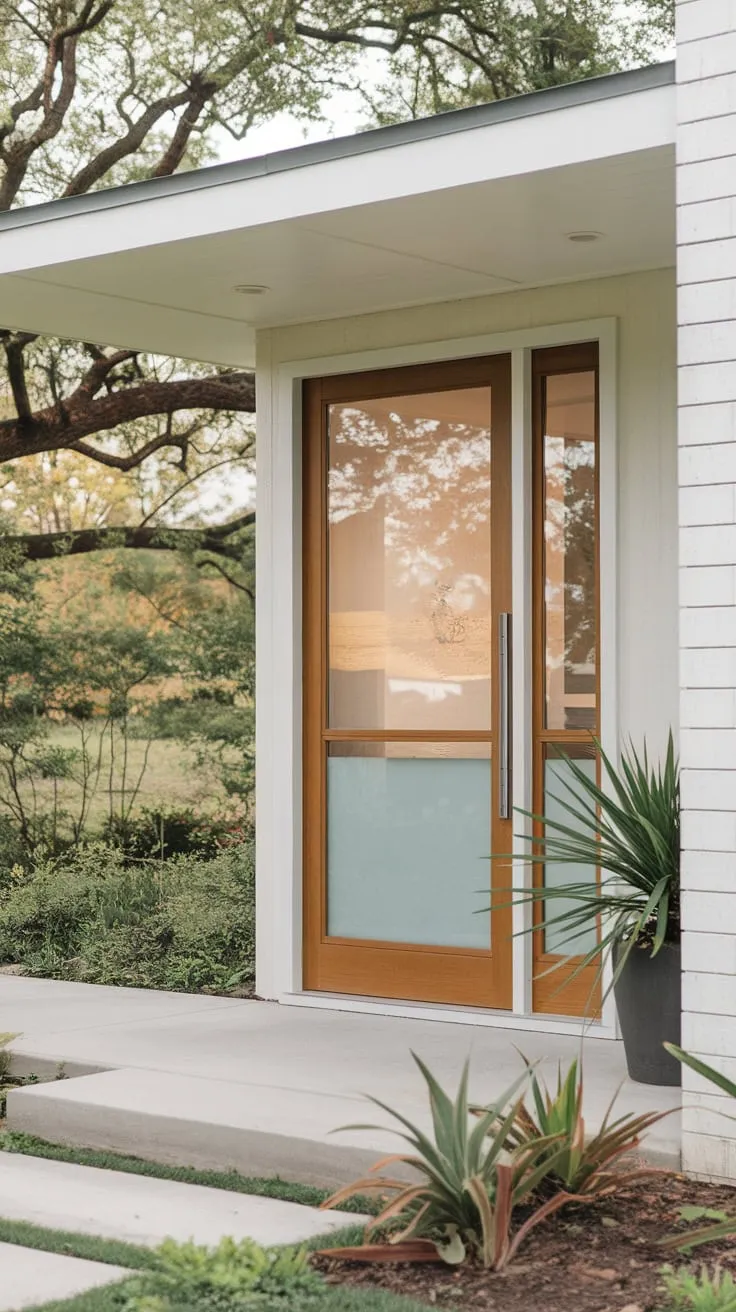 Contemporary Charm: A Stylish Porch Embracing Nature