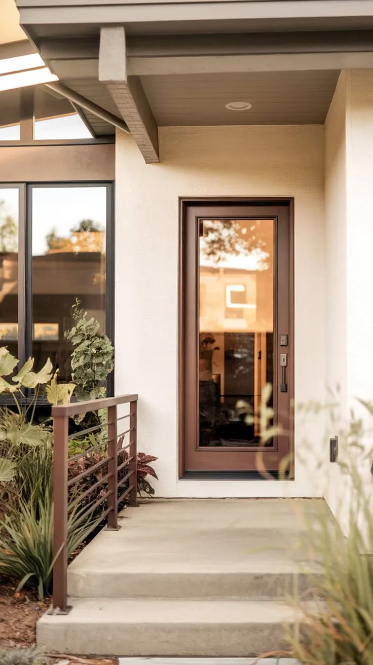Stylish Porch Vibes with Modern Design and Warm Hues