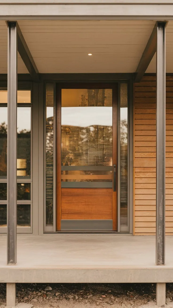 Sustainable Style on a Contemporary Front Porch