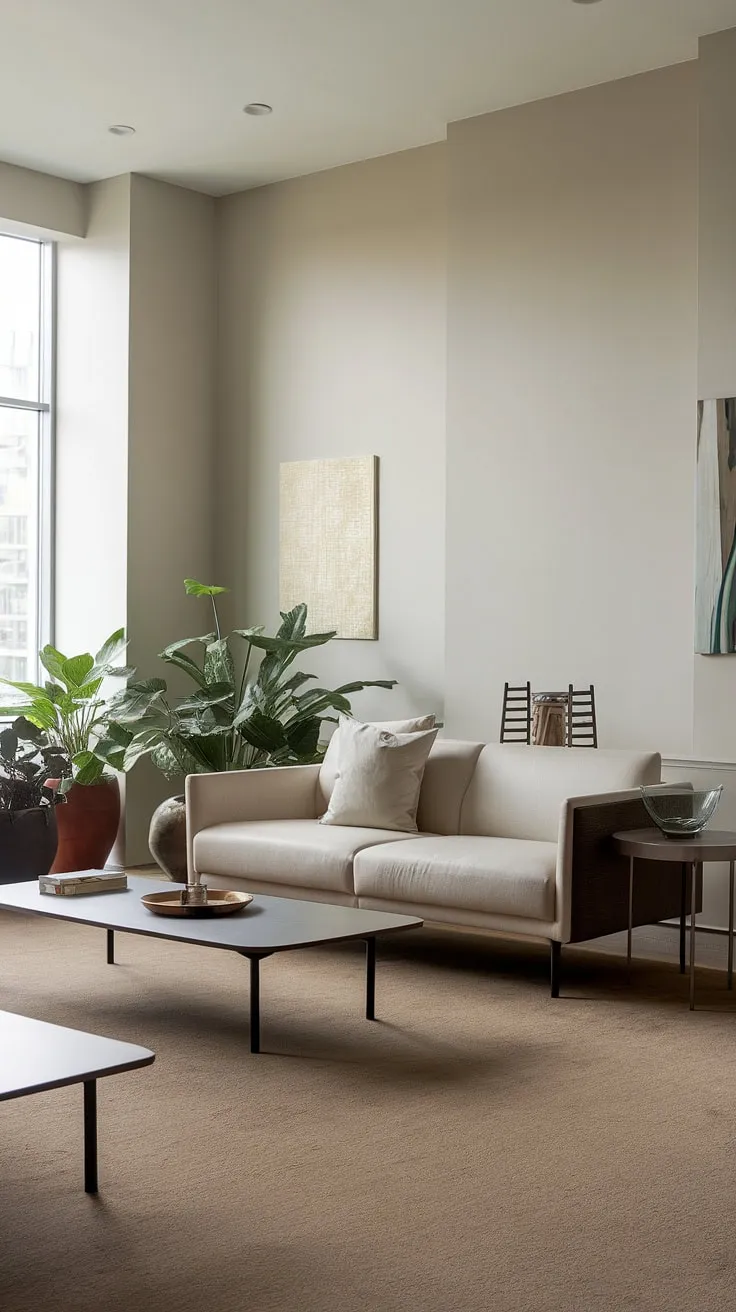 This contemporary living room showcases the perfect blend of comfort and style.  The thoughtful interior design and curated living room decor create a sophisticated yet inviting atmosphere, reflecting the latest trends in home design and house interior decor.