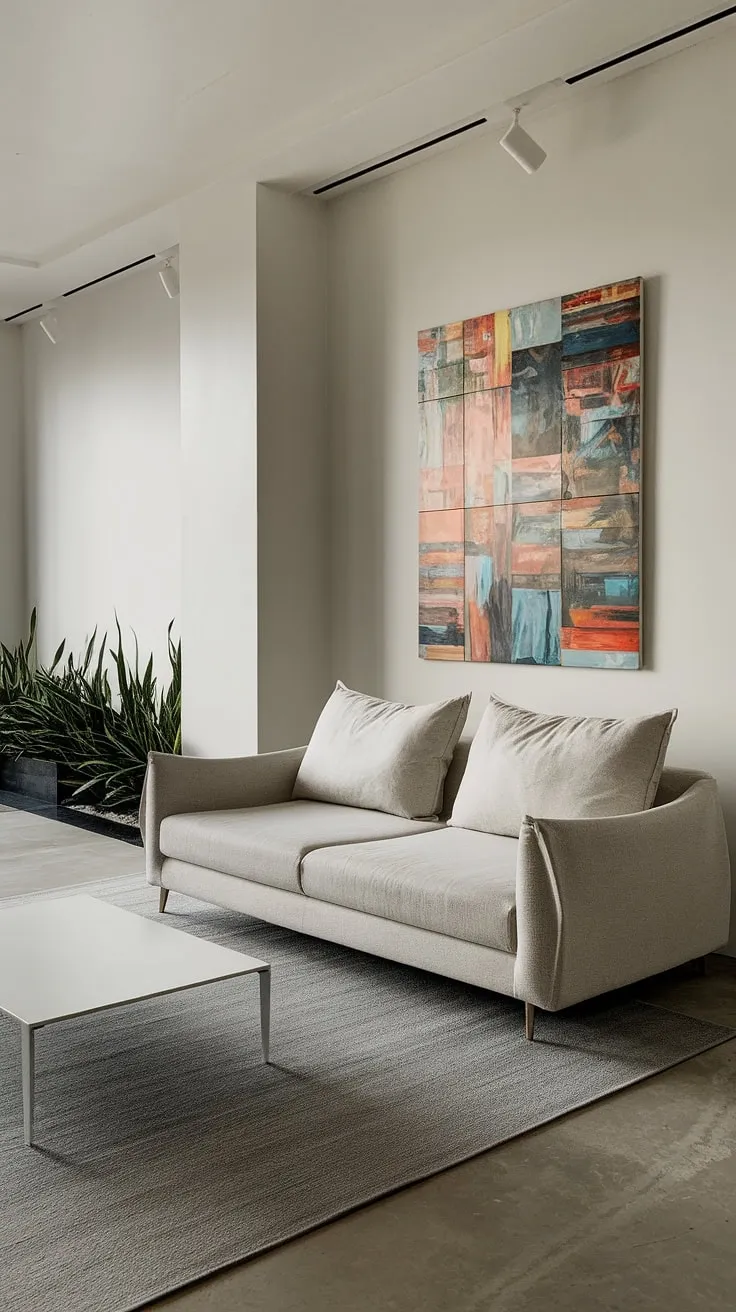 Sophisticated and serene, this house interior decor exemplifies the art of contemporary living room design.  Every element, from the furniture to the lighting, contributes to a living room decor that is both stylish and supremely comfortable.