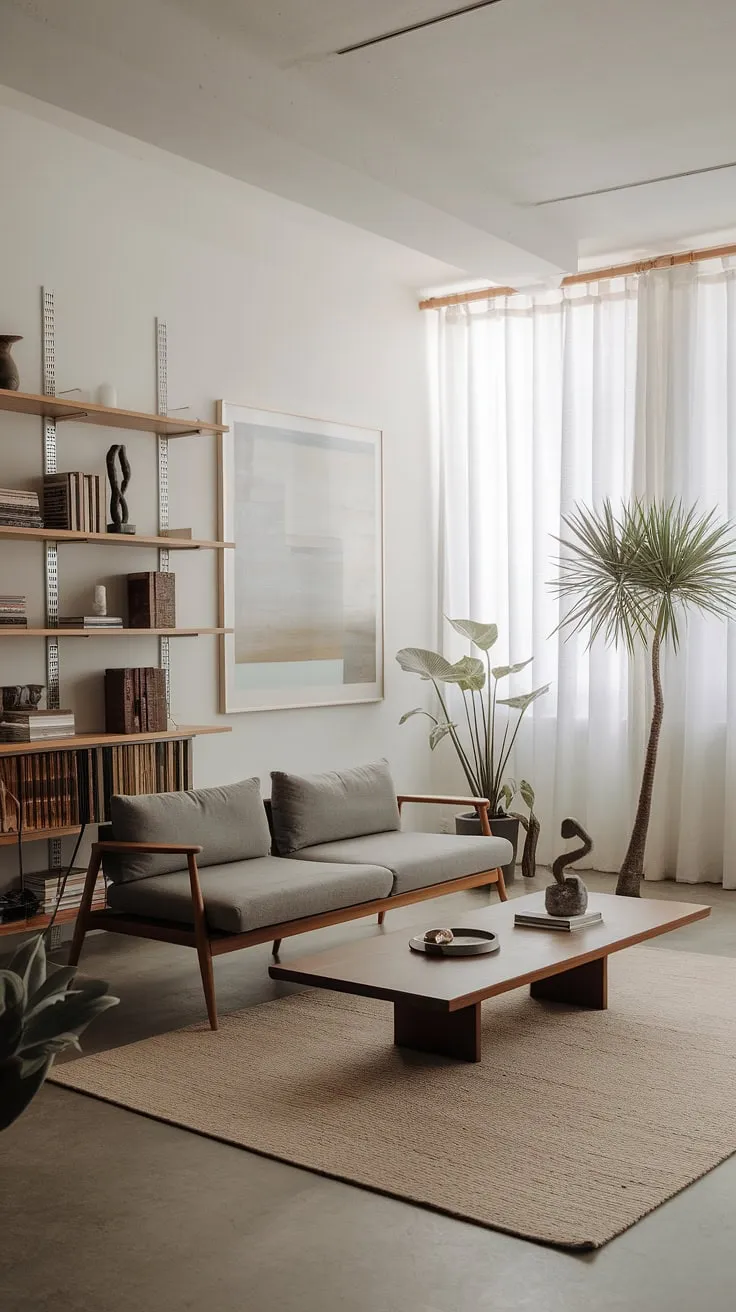 Sophisticated and inviting, this living room exemplifies the best in contemporary home design.  The curated living room decor and considered interior design create a space that's both stylish and supremely comfortable, redefining house interior decor for modern living.