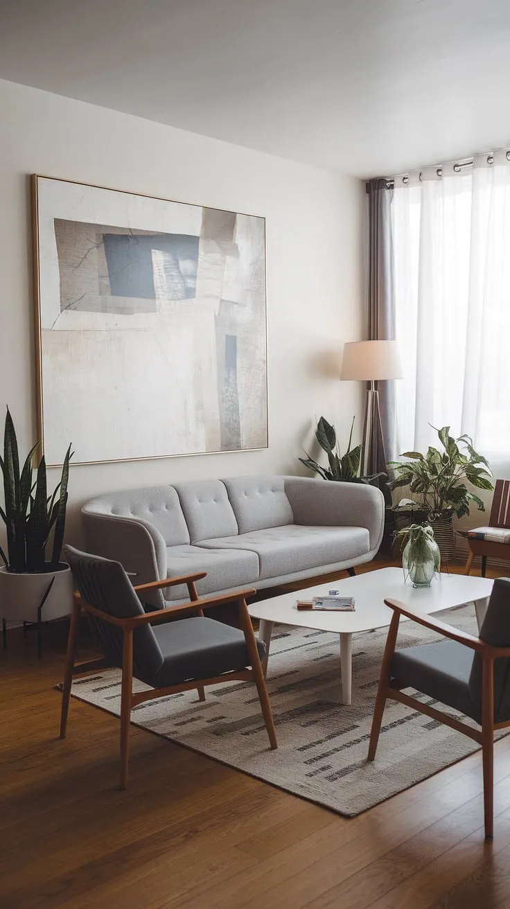 This contemporary living room showcases the perfect blend of comfort and style, a testament to thoughtful interior design and living room decor.  The result is a home design that effortlessly elevates house interior decor to a new level of sophistication.