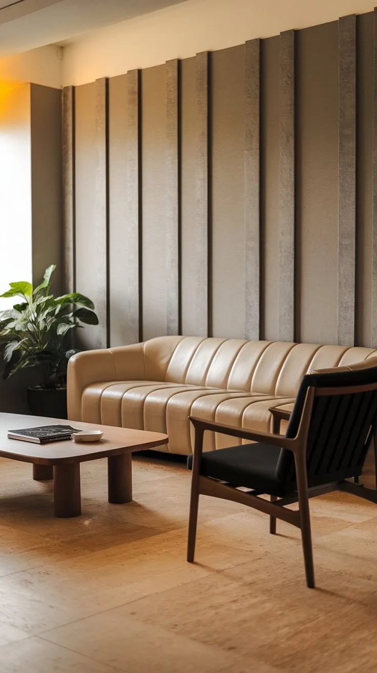 This contemporary living room is a masterclass in living room decor.  The neutral palette, punctuated by the black accent chair, offers a sense of understated elegance.  The careful selection of furniture and the warm lighting contribute to a welcoming and stylish home design, exemplifying the best in house interior decor.