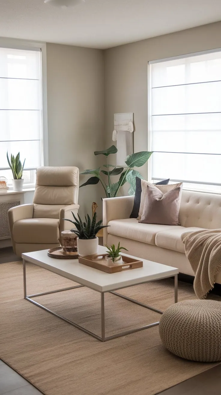 This contemporary living room showcases the perfect blend of comfort and style.  The thoughtful interior design and curated living room decor create a sophisticated yet inviting space, reflecting the best in modern home design and house interior decor.