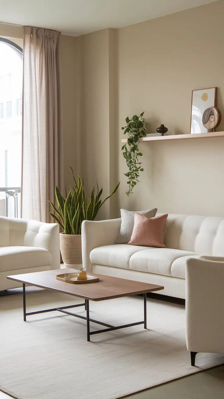 This contemporary living room showcases the perfect blend of comfort and style.  The thoughtful interior design and curated living room decor create a sophisticated yet inviting atmosphere, reflecting the best in modern home design and house interior decor.