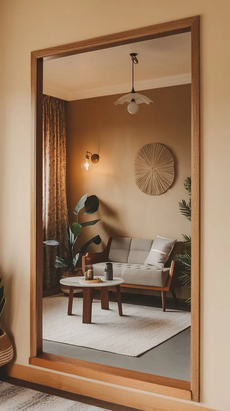 Transforming a corner into a haven of comfort: This small living room design proves that cozy living room ideas thrive even in compact living spaces.  The relaxing living area, styled with small space interior design principles, offers a snug living room concept perfect for intimate living room decor and multifunctional living room needs.