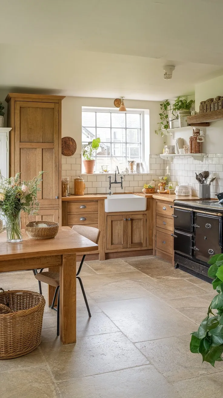 This modern English kitchen, nestled within an English cottage, effortlessly marries contemporary style with the warmth of an English country kitchen.  The result? A breathtaking countryside kitchen, full of character and charm, showcasing the best of English kitchens.