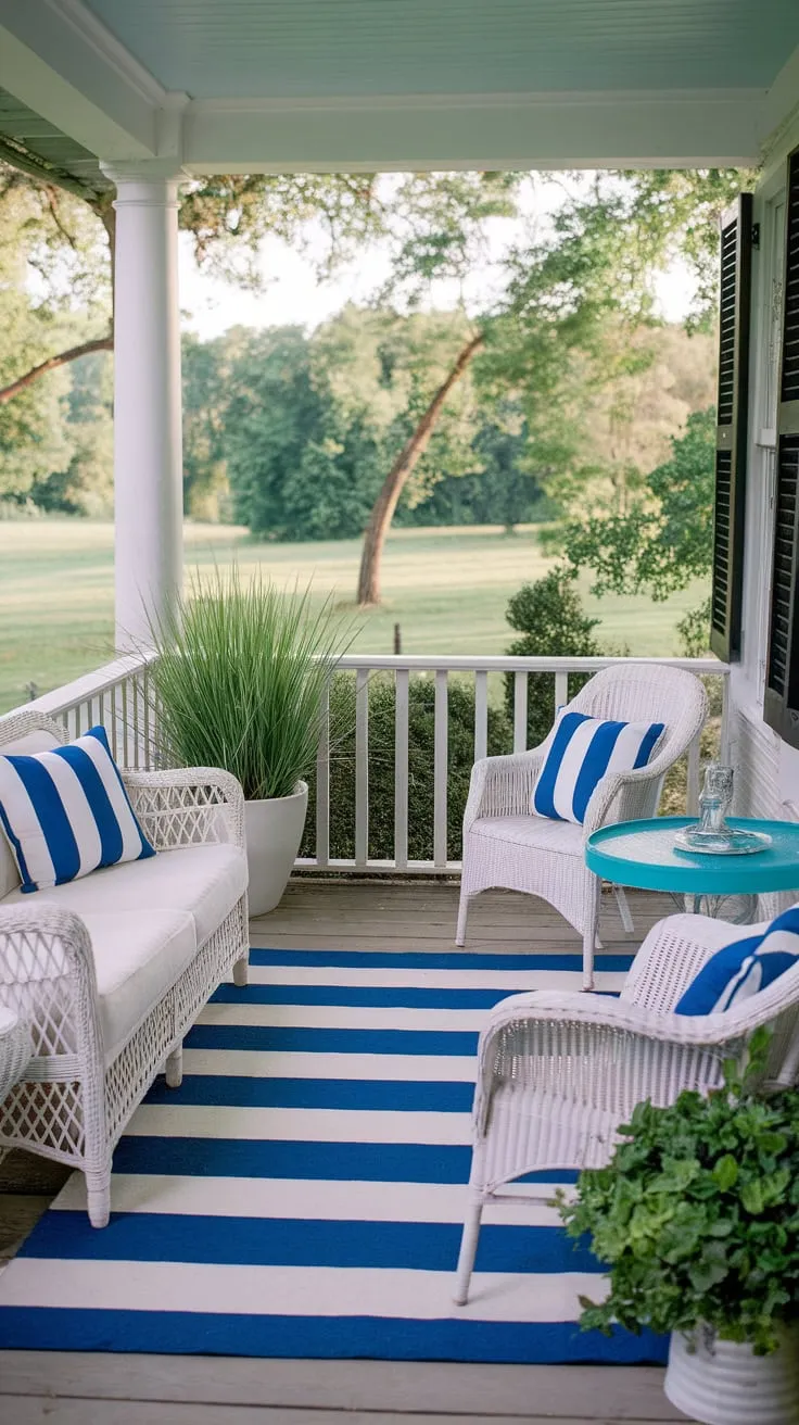 Charming Summer Vibes on a Country Front Porch