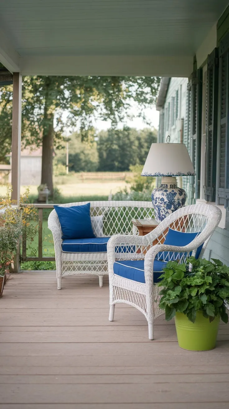 Charming Summer Vibes on a Country Front Porch