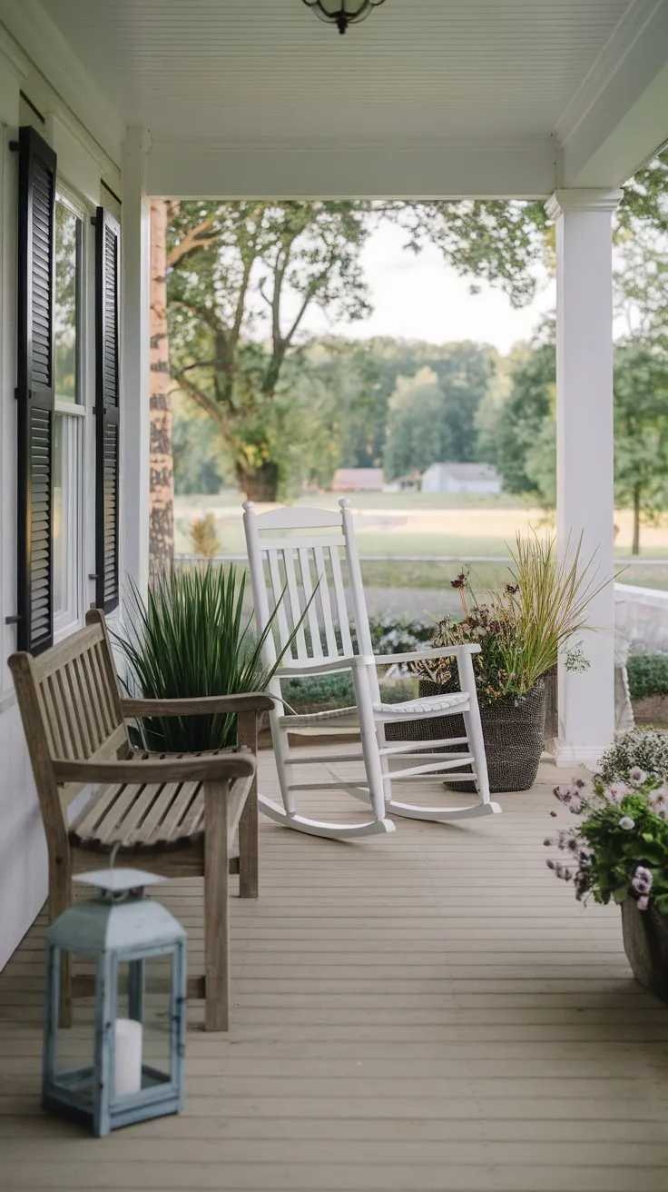 Charming Summer Vibes on a Country Front Porch