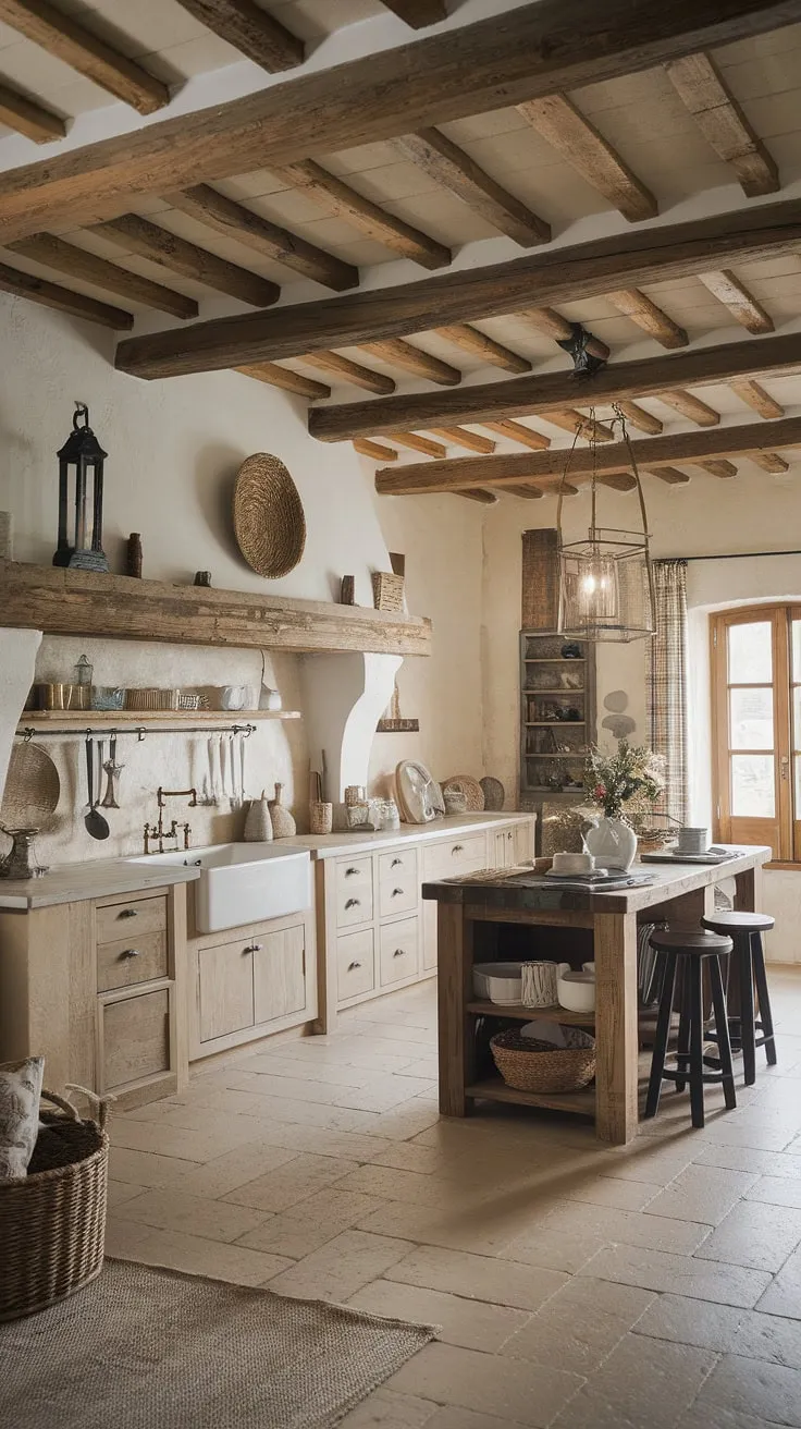 This rustic farmhouse kitchen embodies the spirit of a bygone era, yet feels effortlessly modern.  The farmhouse kitchen design seamlessly integrates traditional elements with contemporary touches, creating a truly unique and inviting space.  Discover the beauty of a european farmhouse kitchen and explore the possibilities of country kitchen designs in this stunning example of country kitchens.