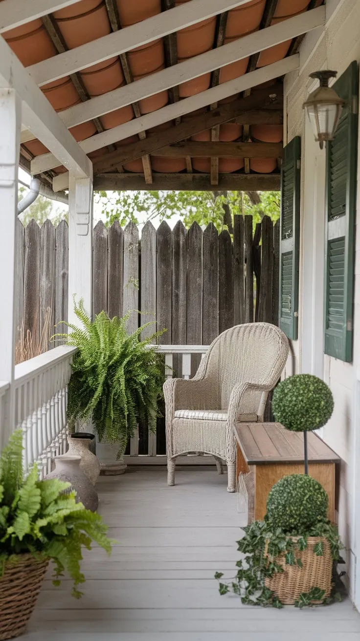 Rustic Retreat with Wicker and Greenery