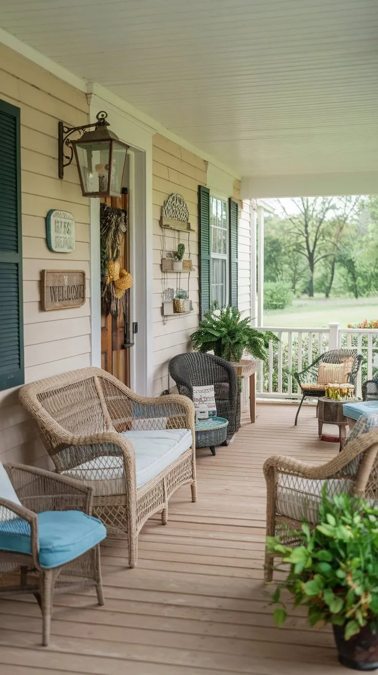 Charming Summer Vibes on a Country Porch