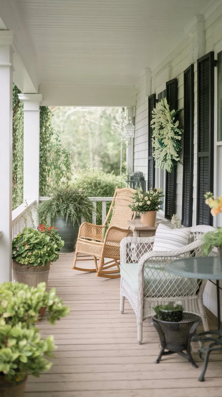 Serene Country Porch Decor for Summer Bliss