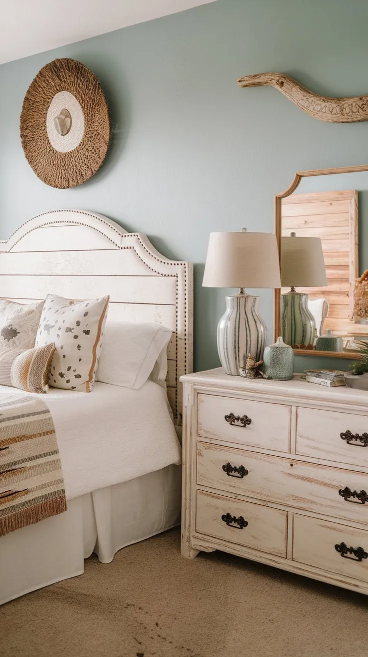 Step into this charming country chic bedroom, a haven of western boho decor and rustic teen bedroom style. This country teen bedroom showcases thoughtful cowgirl room ideas and ranch bedroom ideas, all within a light and airy western themed bedroom setting. The farmhouse teen bedroom feel is undeniable.