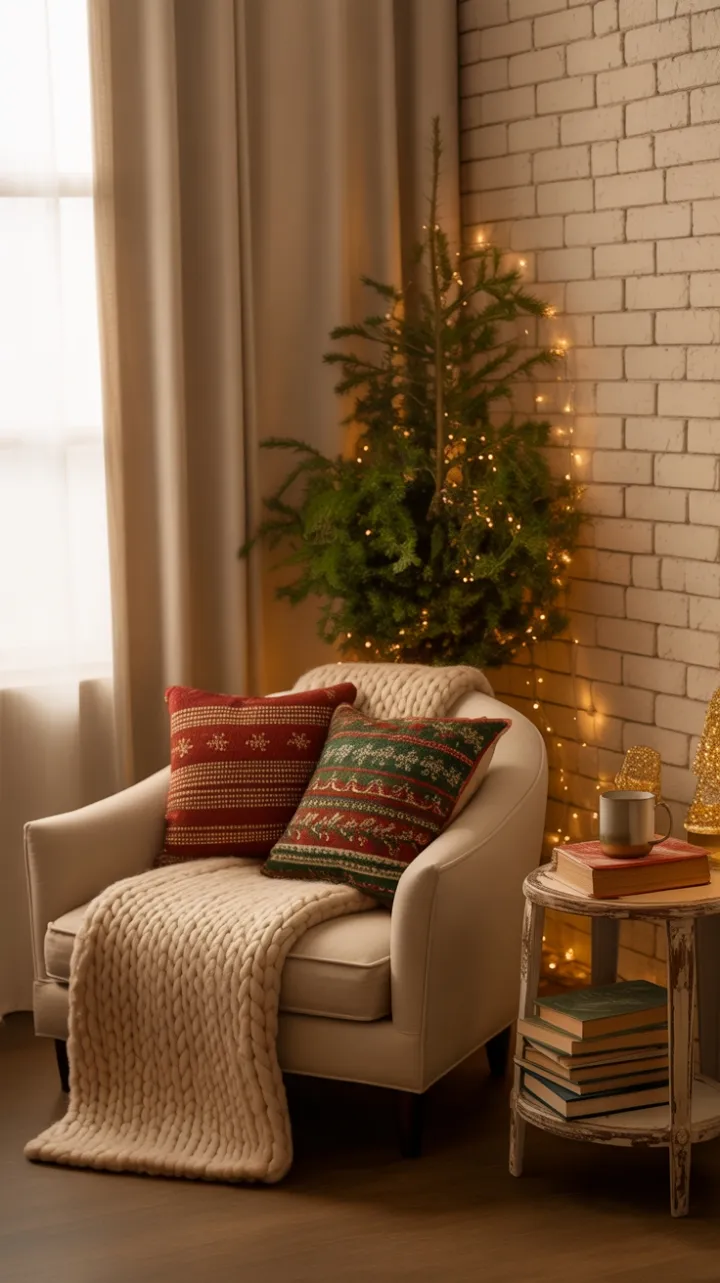 Cream Knits and Twinkling Pines