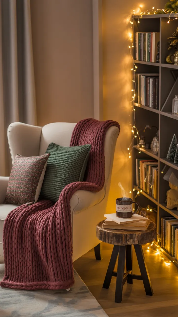 Cozy Christmas Corner with Rustic Charm