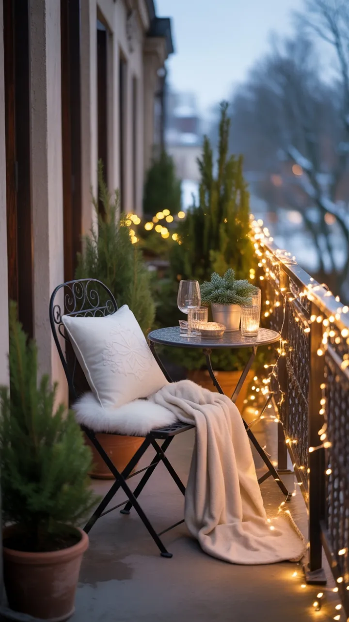 Snow-Kissed Balcony — Intimate Holiday Hideaway