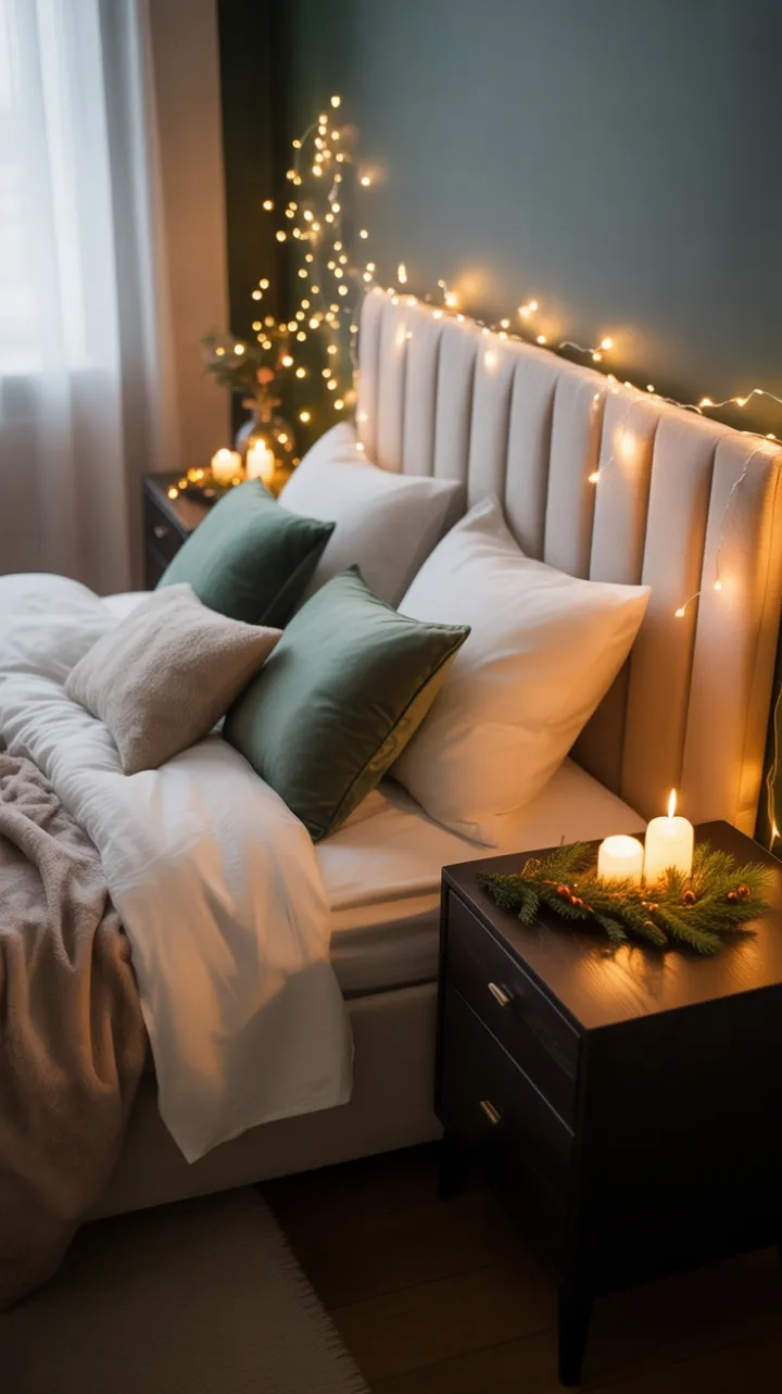 Hearthside Holiday in Cream Velvet and Pine