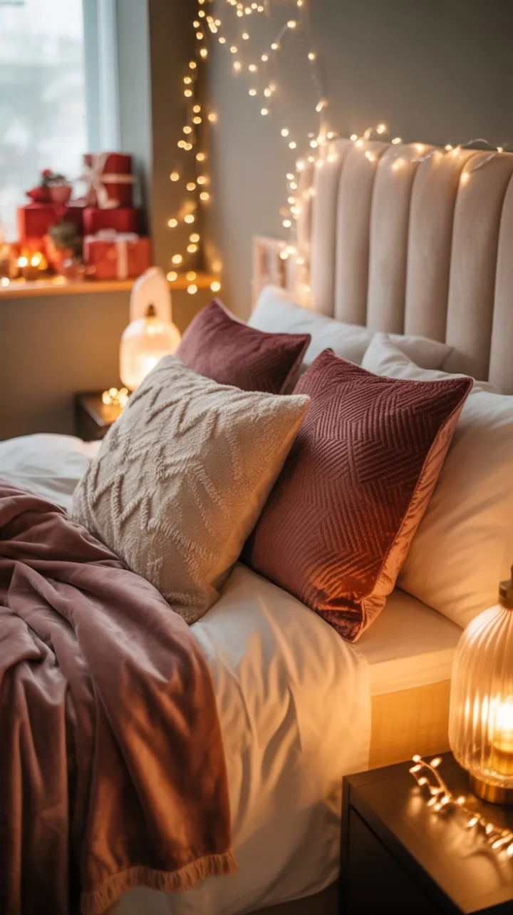 Christmas Calm in Cream and Burgundy