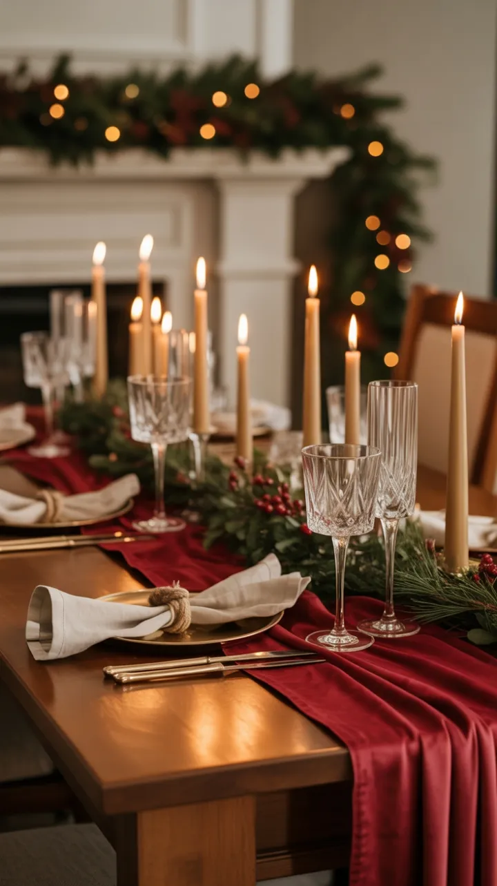Velvet Glow A Timeless Christmas Tablescape