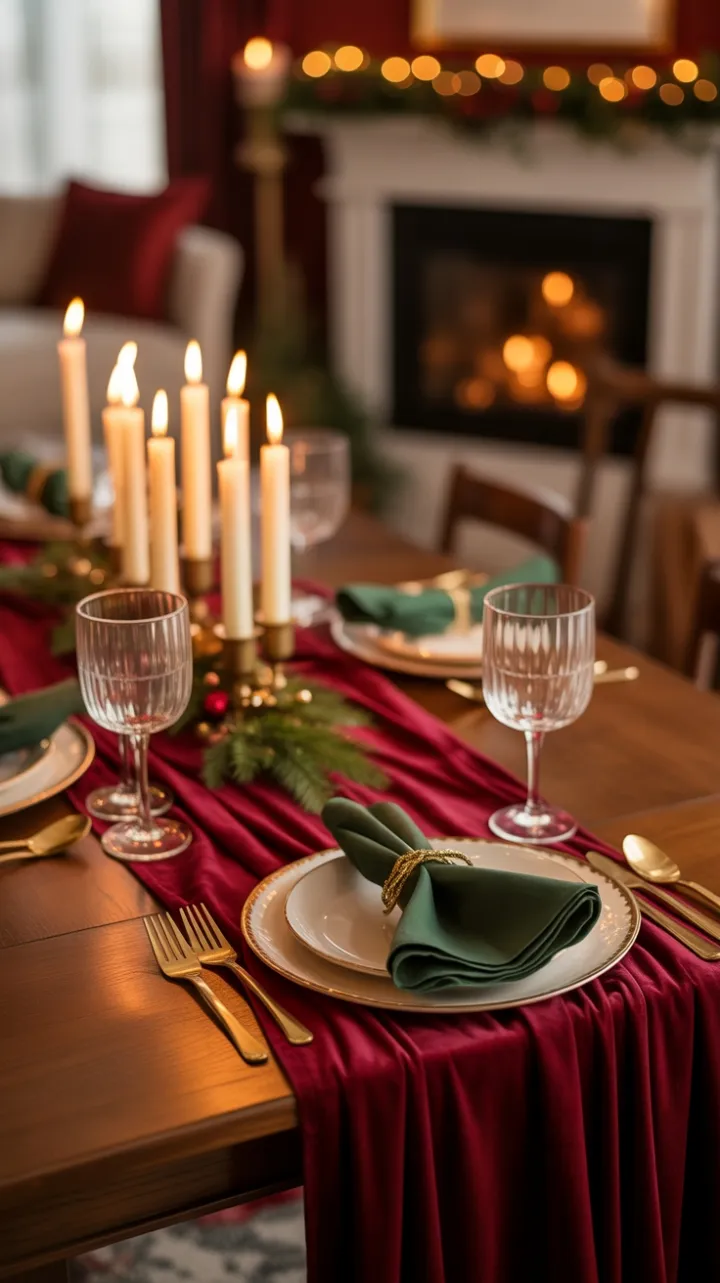 Velvet and Flame A Hearthside Holiday Table
