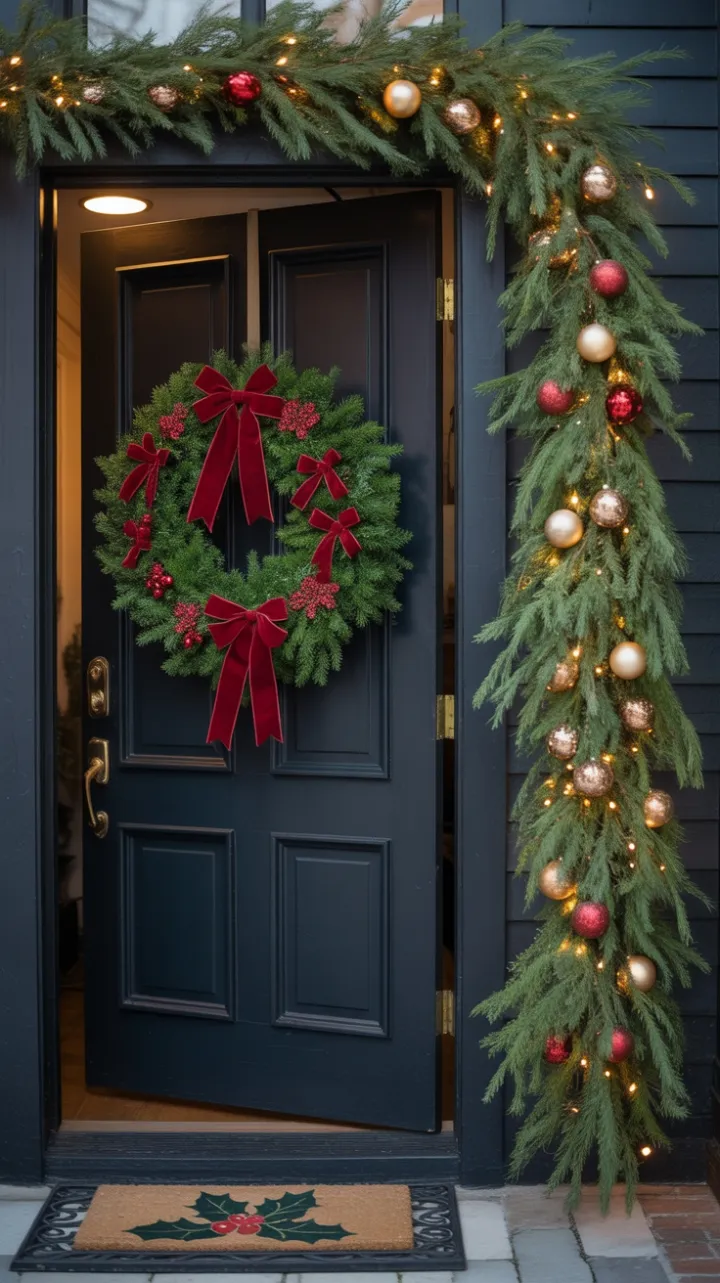 Evergreen Elegance at the Doorstep