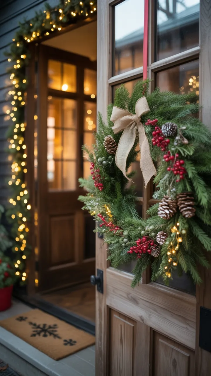 Warmth and Wreaths A Rustic Holiday Welcome
