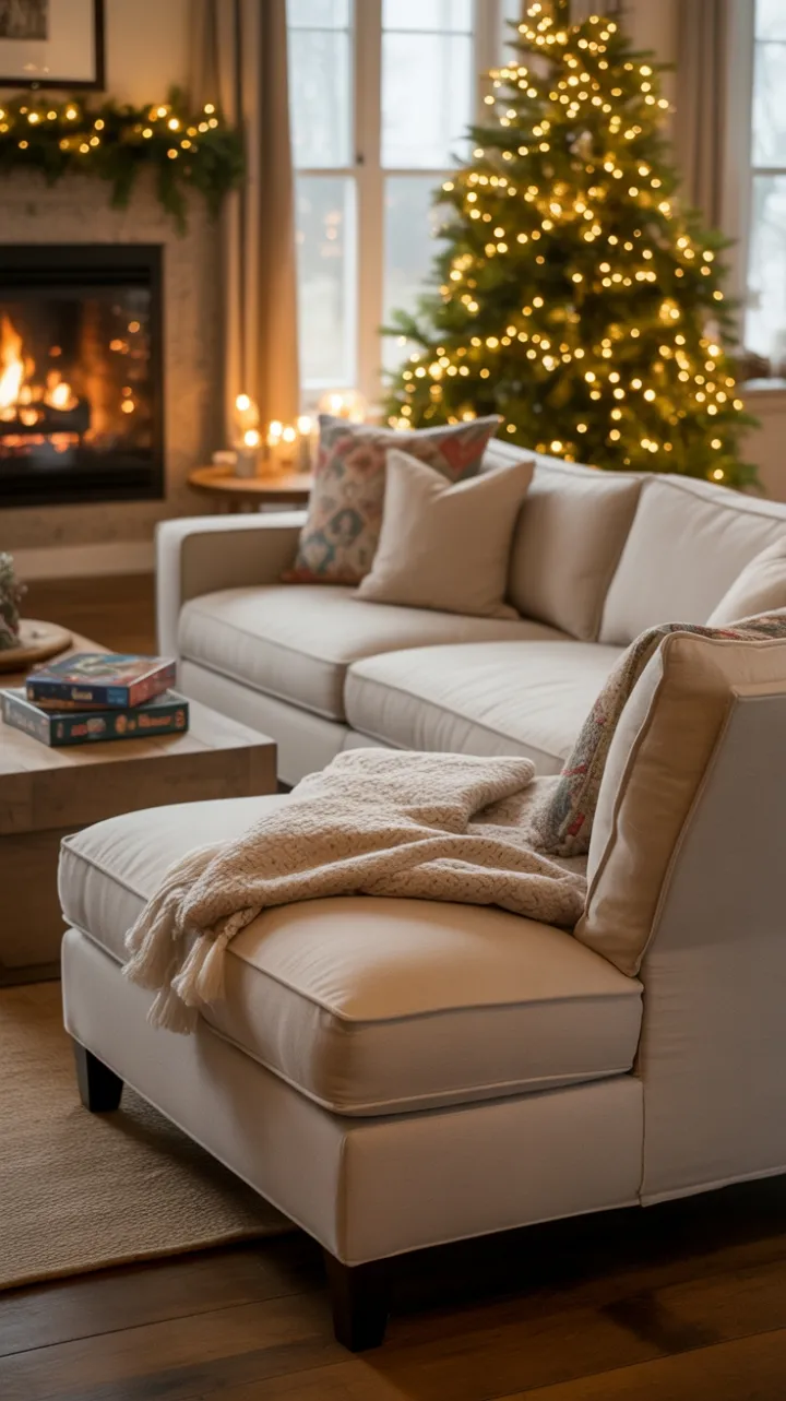 Cream-Linen Comfort for Cozy Christmas Gatherings