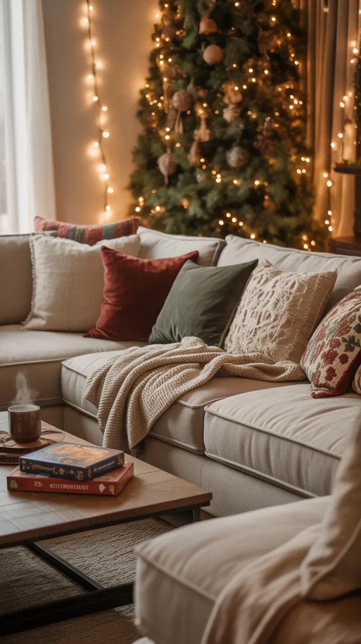 Hearthside Haven of Linen Knit and Evergreen