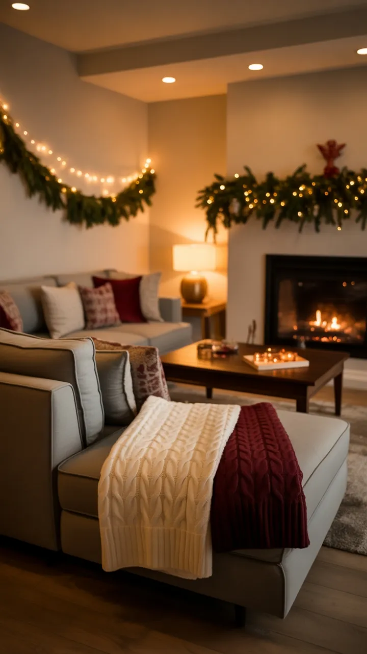 Hearthside Retreat in Burgundy and Evergreens