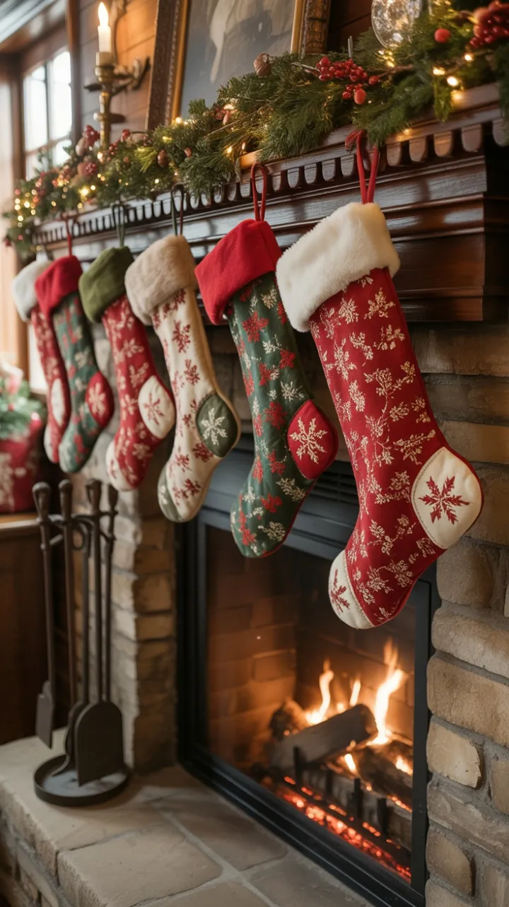 Mantel Magic in Rustic Yuletide Glow