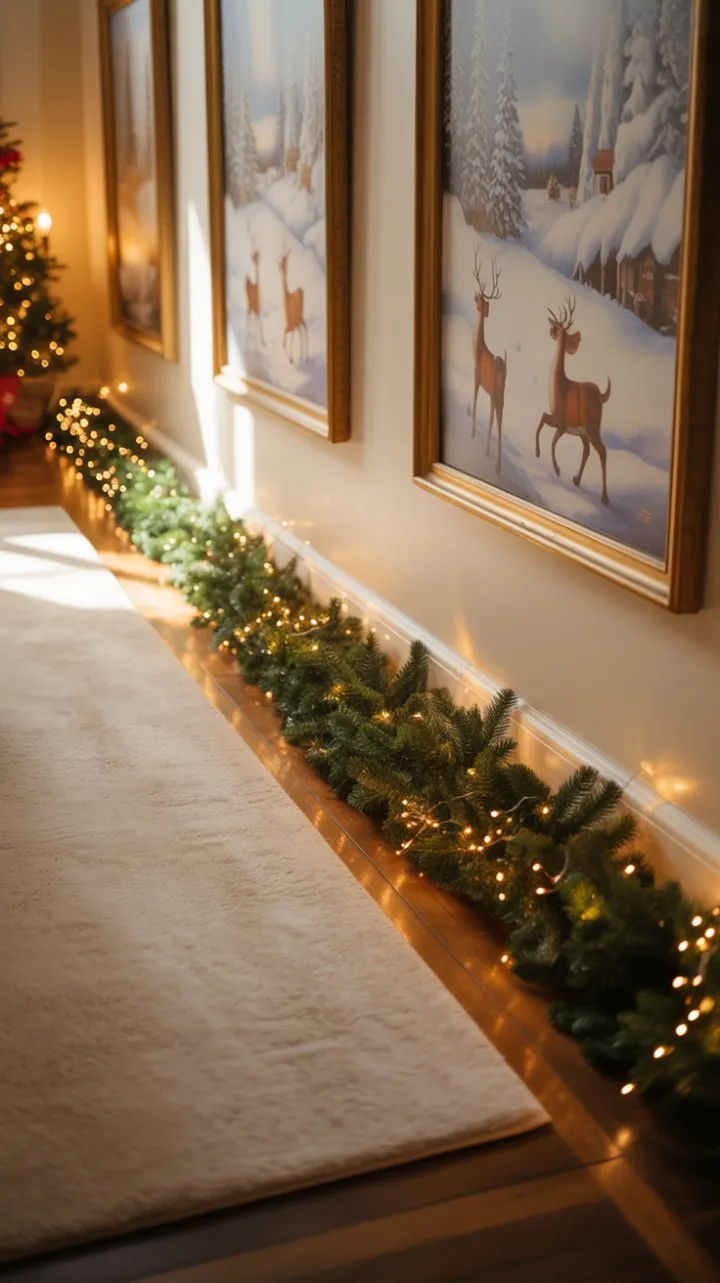 Warm Holiday Hallway Glow