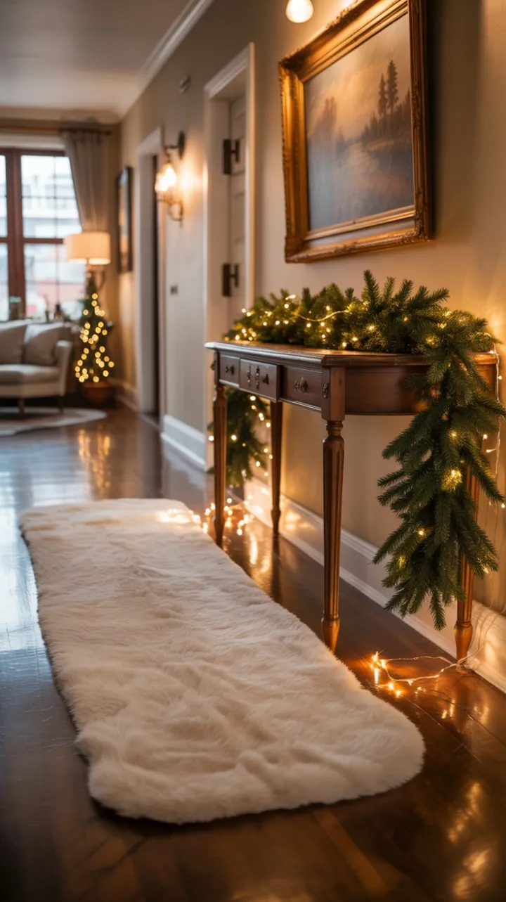 Warmth and Twinkle in a Holiday Hallway