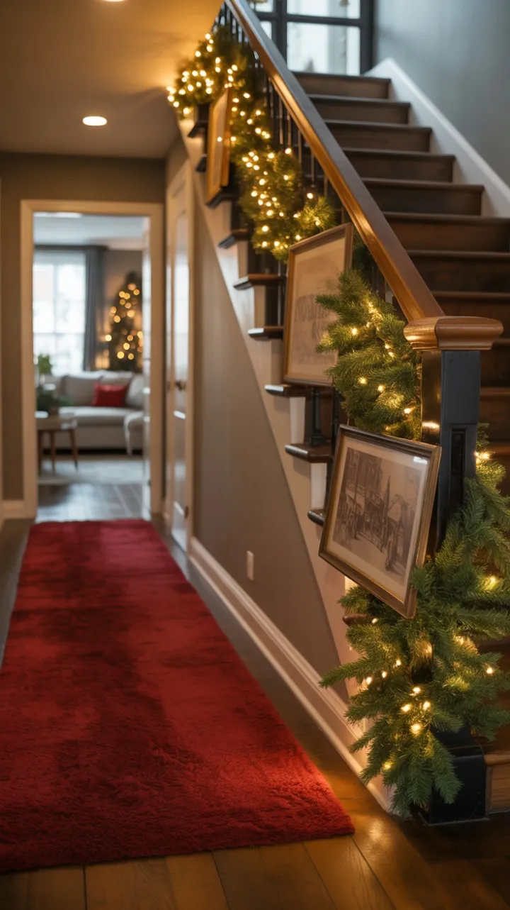Crimson Runner and Twinkling Garland Guide the Holiday Home