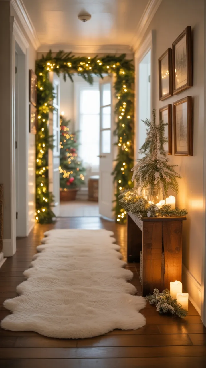 Garland-Lit Holiday Passage