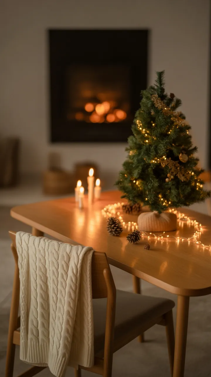 Warm Minimalist Holiday Office
