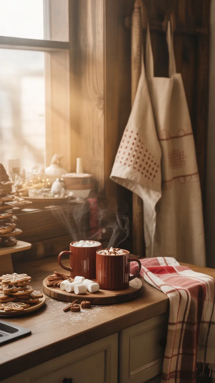Rustic Holiday Cocoa Corner