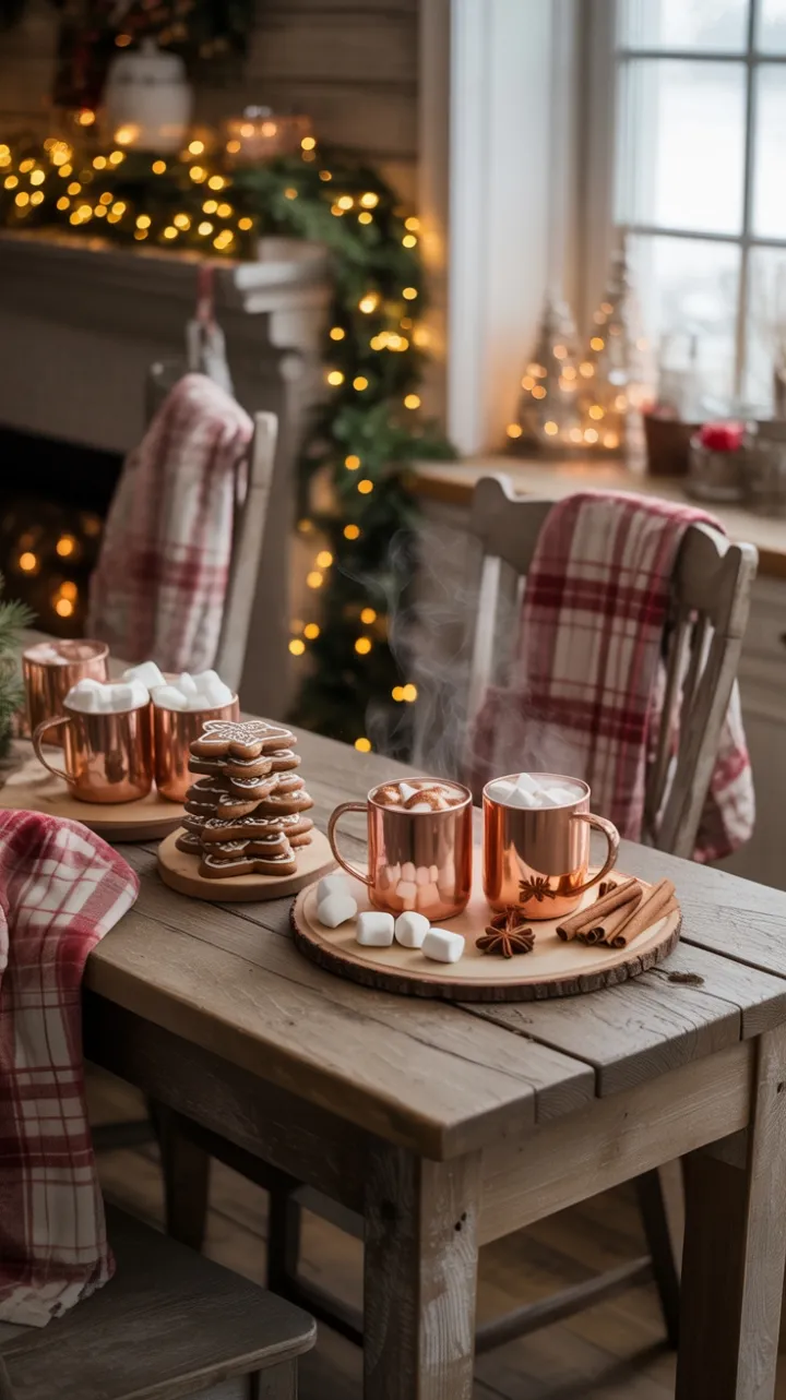 Warmth and Wonder in a Rustic Holiday Cocoa Corner
